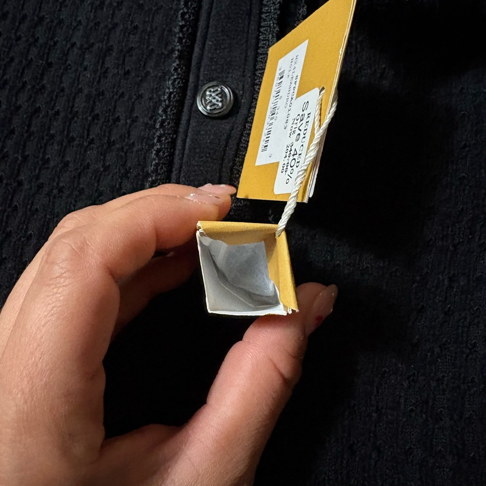 Sandro Black Textured Cardigan - Picture 7 of 13